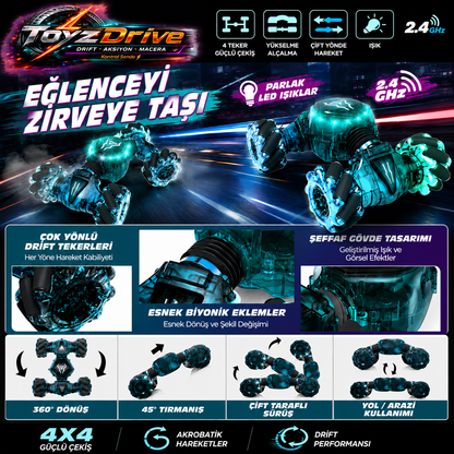 ToyzDrive DriftX™ Kumandalı Drift Araba